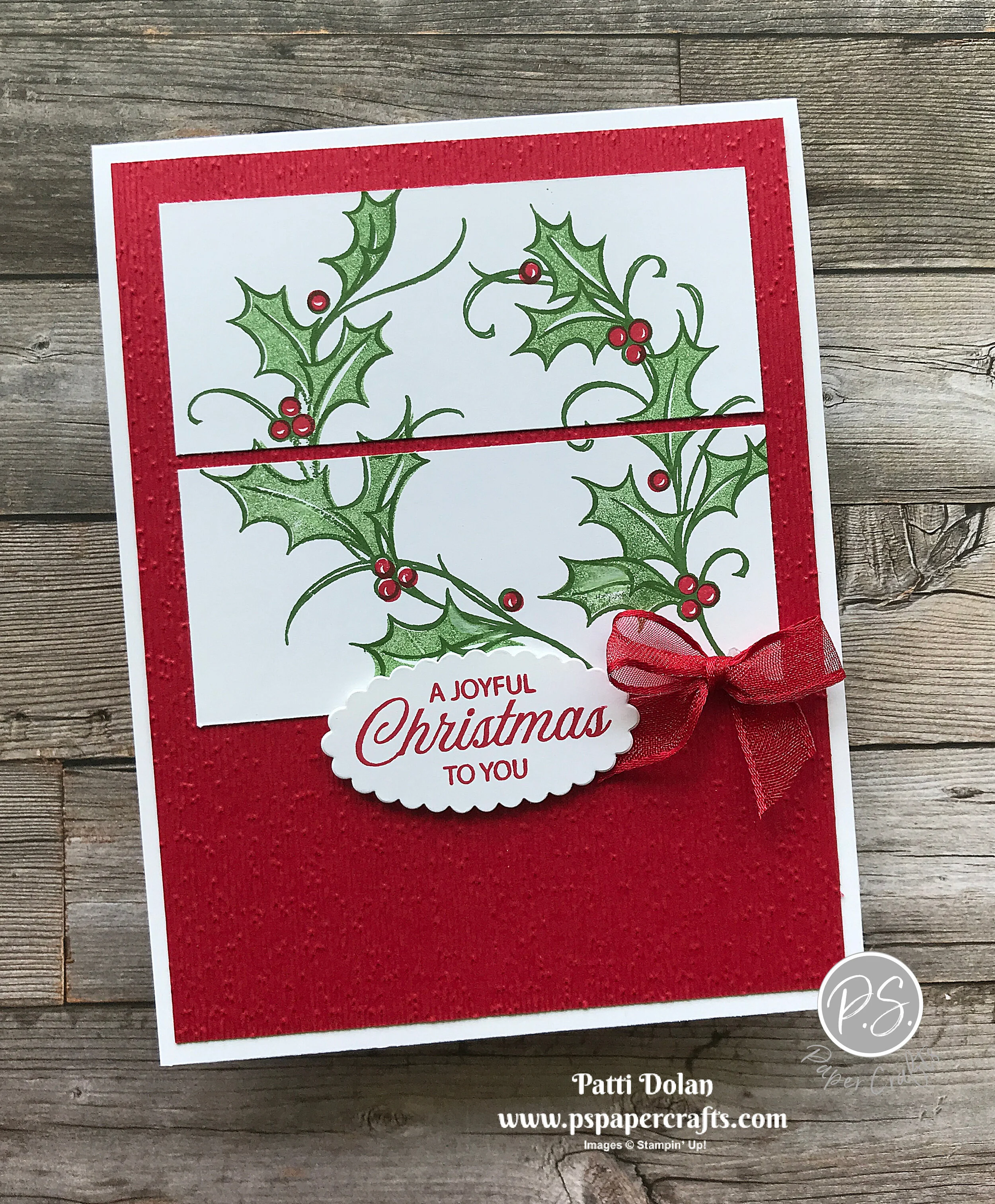 Sketch Saturday - Joyful Holly — P.S. Paper Crafts